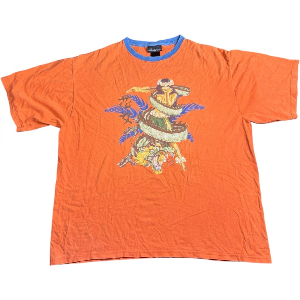 No Boundaries Y2K Dragon Sexy Girl Graphic Tee